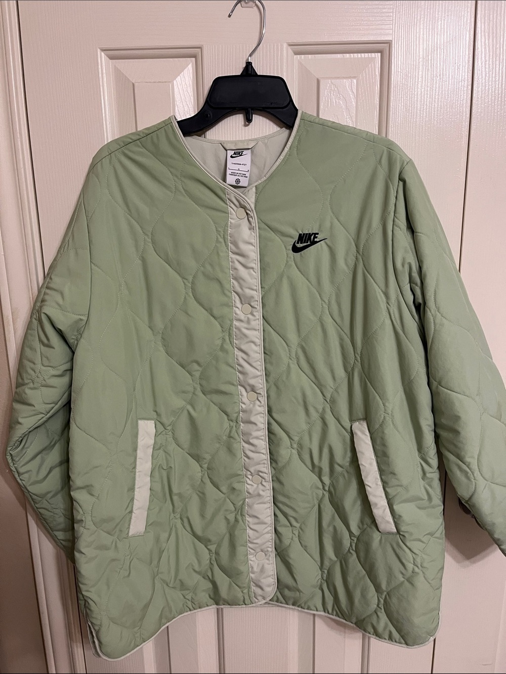 Nike Light Sage Quilted Puffer Jacket